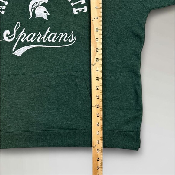 Michigan State Spartans Women's Hooded Sweatshirt Embroidered MSU Hoodie Sz Lrg - Picture 7 of 9